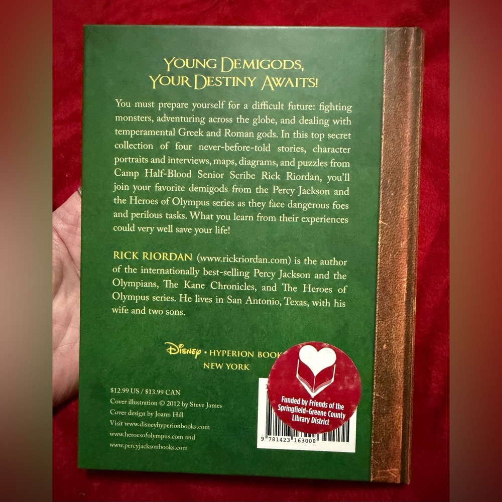 HARDBACK THE DEMIGOD DIARIES YOUNG ADULT BOOK WITH GRAPHICS NO WRITING CREASES - Picture 3 of 11